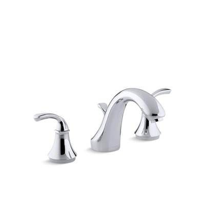 Kohler T10292-4-CP- Forté® Sculpted deck-mount bath faucet trim for high-flow valve with diverter spout, valve not included | FaucetExpress.ca