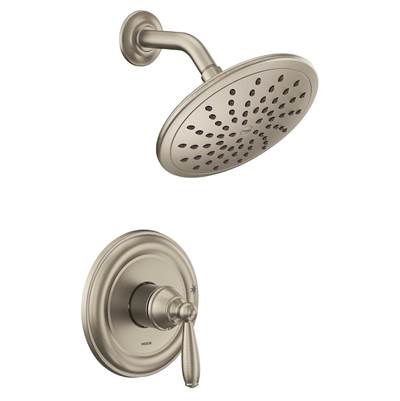 Moen UT2252EPBN- Brantford M-Core 2-Series Eco Performance 1-Handle Shower Trim Kit In Brushed Nickel (Valve Sold Separately) - FaucetExpress.ca