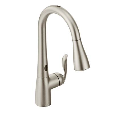 Moen 7594ESRS- Arbor Single-Handle Pull-Down Sprayer Touchless Kitchen Faucet with MotionSense in Spot Resist Stainless