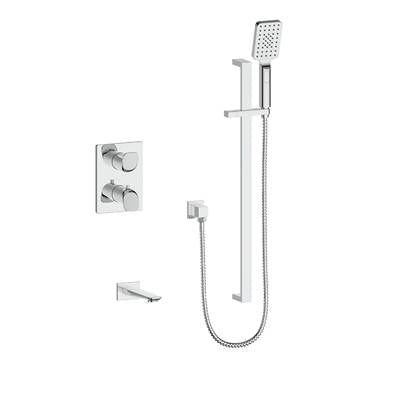 Vogt SET.AU.220.500.CC- Antau 2-Way Thermostatic Set - Handheld and Spout Chrome