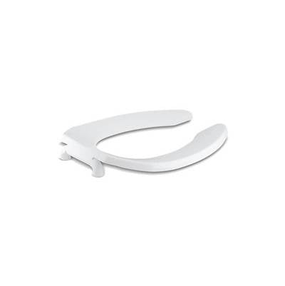 Kohler 4670-SC-0- Lustra Elongated toilet seat with self-sustaining check hinge | FaucetExpress.ca