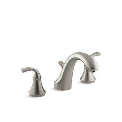 Kohler T10292-4-BN- Forté® Sculpted deck-mount bath faucet trim for high-flow valve with diverter spout, valve not included | FaucetExpress.ca