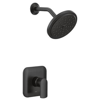 Moen UT3812EPBL- Rizon M-CORE 3-Series 1-Handle Eco-Performance Shower Trim Kit in Matte Black (Valve Not Included)