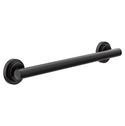 Moen YG0718BL- Iso Matte Black 18'' Designer Grab Bar