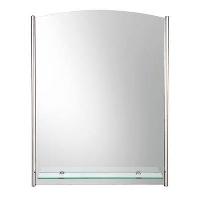 Laloo M26001A- Tubular Chrome Side Accents with Bottom Shelf | FaucetExpress.ca