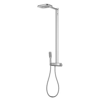 Ca'bano CA2844299- Thermostatic shower column with rain head and hand spray