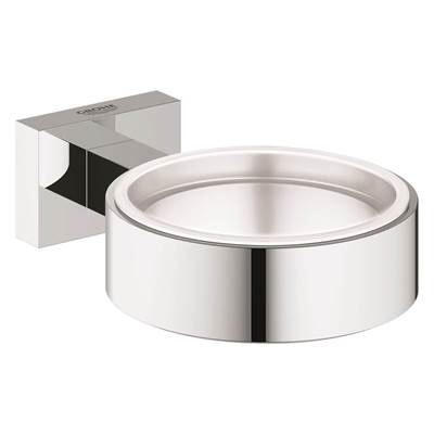 Grohe 40508001- Essentials Cube holder for glass/soap dish | FaucetExpress.ca