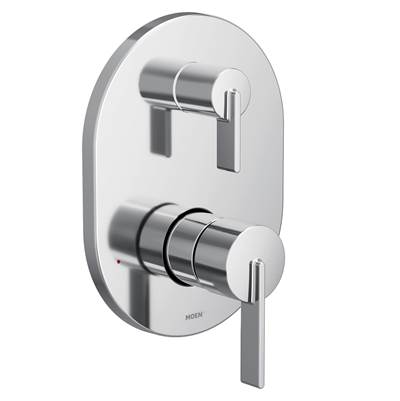 Moen UT3331- Cia M-Core 3-Series 2-Handle Shower Trim With Integrated Transfer Valve In Chrome (Valve Sold Separately)