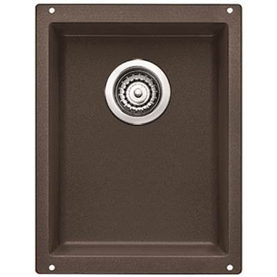 Blanco 400882- PRECIS U ¾ Bar/Prep Sink, Undermount, SILGRANIT®, Café | FaucetExpress.ca