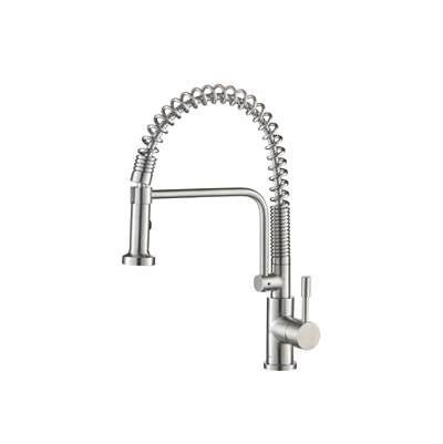 Isenberg K.1200SS- Caso - Semi-Professional Dual Spray Stainless Steel Kitchen Faucet With Pull Out | FaucetExpress.ca