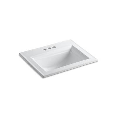Kohler 2337-4-0- Memoirs® Stately Drop-in bathroom sink with 4'' centerset faucet holes | FaucetExpress.ca