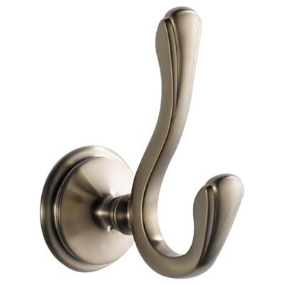 Brizo 693585-BN- Double Robe Hook | FaucetExpress.ca