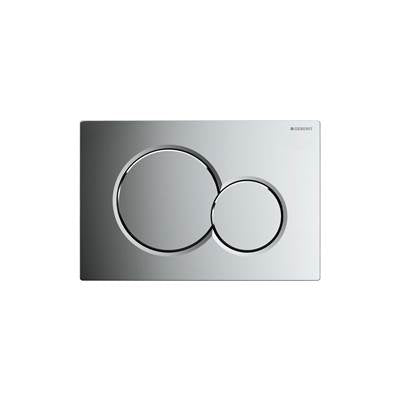 Geberit 115.770.21.5- Geberit actuator plate Sigma01 for dual flush: bright chrome-plated | FaucetExpress.ca