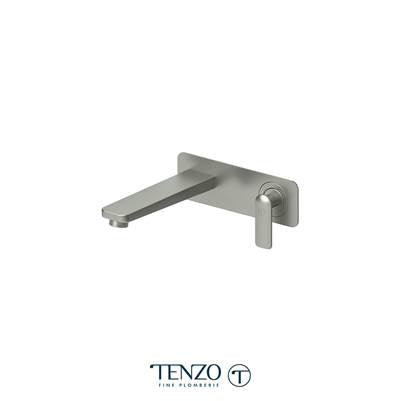 Tenzo F-DE15-BN - Trim For Delano Wall Mount Lavatory Faucet 1 Finishing Plate Brushed Nickel