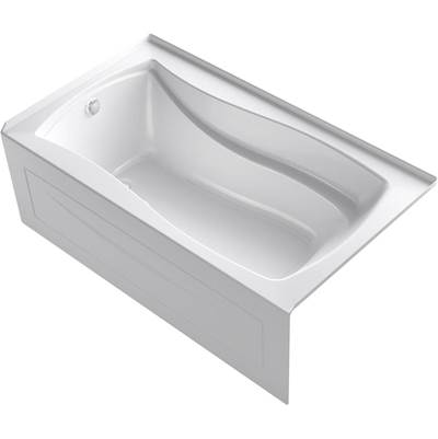 Kohler 1224-GHLA-0- Mariposa® 66'' x 36'' integral apron Heated BubbleMassage air bath with left-hand drain | FaucetExpress.ca