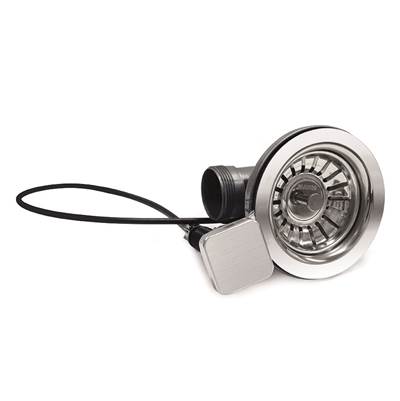 Blanco 401243- Square Button Pop-Up Strainer, Chrome | FaucetExpress.ca