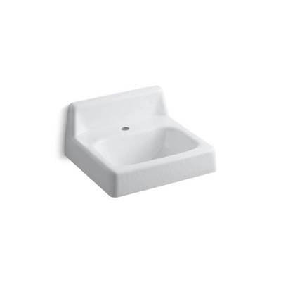 Kohler 2805-0- Hudson 19'' x 17'' wall-mounted bathroom sink with single faucet hole | FaucetExpress.ca