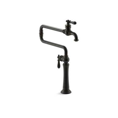 Kohler 99271-2BZ- Artifacts® single-hole deck-mount pot filler kitchen sink faucet with 22'' extended spout | FaucetExpress.ca