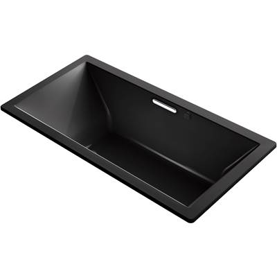 Kohler 1835-GHW-7- Underscore Rectangle 72-in X 36-in Heated Bubblemassage Air Bath With Bask, Center Drain | FaucetExpress.ca