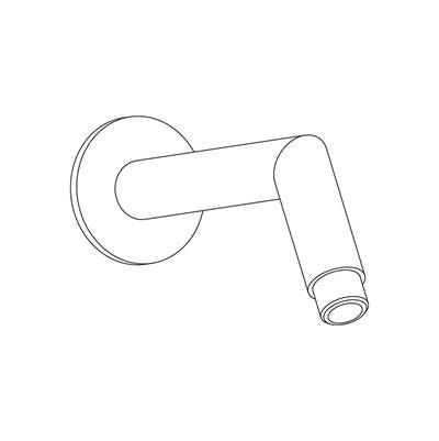 Aqualem WR0703-MB- 7'' Wall-mounted Shower Arm - FaucetExpress.ca