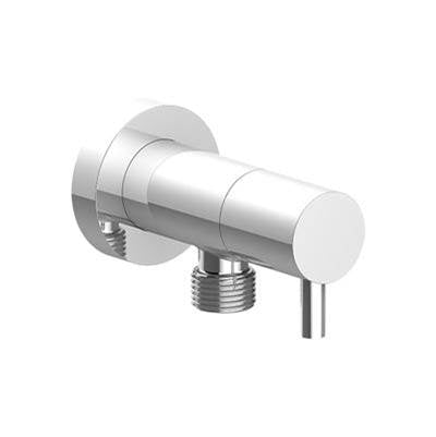 Vogt EC.02.02.CC- Round Brass Elbow Connector With Shut-Off Cc - FaucetExpress.ca