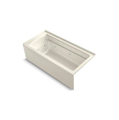 Kohler 1949-XGHRA-96- Archer® 66'' x 32'' integral apron whirlpool + Heated BubbleMassage air bath with right-hand drain | FaucetExpress.ca