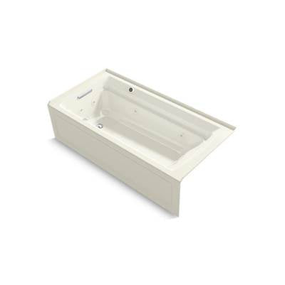 Kohler 1124-XGHLA-96- Archer® 72'' x 36'' integral apron whirlpool + Heated BubbleMassage air bath with left-hand drain | FaucetExpress.ca
