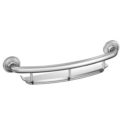 Moen LR2356DCH- Grab Bar Chrome 16'' Grab Bar With Shelf