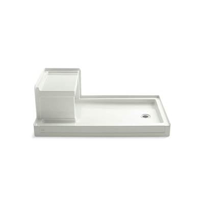 Kohler 1978-NY- Tresham® 60'' x 36'' Single threshold right-hand drain shower base with integral left-hand seat | FaucetExpress.ca