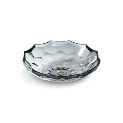 Kohler 2373-B11- Briolette vessel faceted glass bathroom sink | FaucetExpress.ca