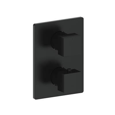 Vogt TM.KG.320.MB- Kapfenberg Trim for 3-Way Thermostatic Valve Matte Black