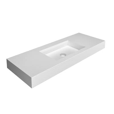 Royal Bath and Marble PETSTONE4818BL- WASHBASIN PETRA WALL HUNG 48" BLANCO