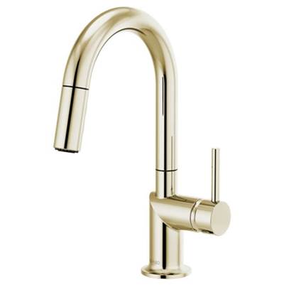 Brizo 63975LF-PNLHP- Odin Pull-Down Prep Faucet with Arc Spout - Handle Not Included