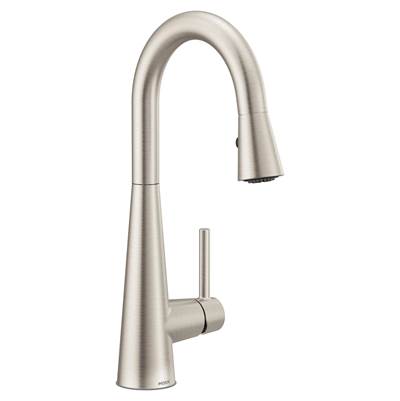 Moen 7664SRS- Sleek Single-Handle Pull-Down Sprayer Bar Faucet Featuring Reflex and Power Clean in Spot Resist Stainless