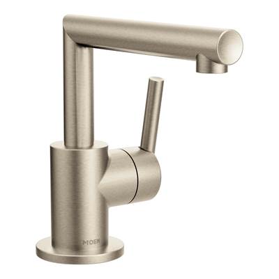 Moen S43001BN- Arris Single Hole 1-Handle Bathroom Faucet in Brushed Nickel
