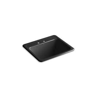 Kohler 19017-2-7- Glen Falls 25'' x 22'' x 13-5/8'' Top-mount/undermount utility sink with 2 faucet holes | FaucetExpress.ca