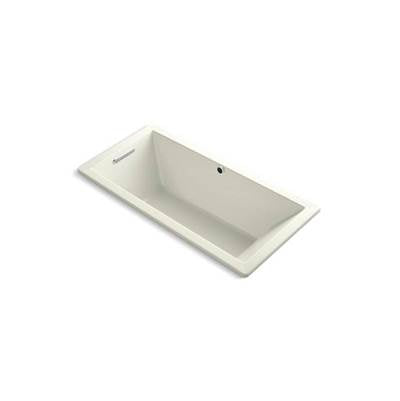 Kohler 1821-W1-96- Underscore® Rectangle 66'' x 32'' drop-in bath with Bask(R) heated surface and end drain | FaucetExpress.ca