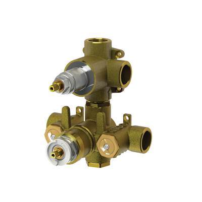 Isenberg TVH.4420- 3/4" Thermostatic Valve With 2-Way Diverter & Integrated Volume Control | FaucetExpress.ca