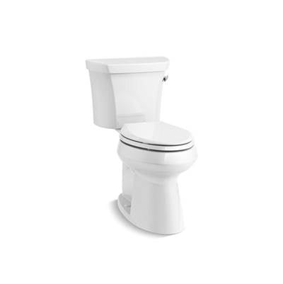Kohler 76301-RA-0- Highline® Comfort Height® Two-piece elongated 1.28 gpf chair height toilet with right-hand trip lever | FaucetExpress.ca