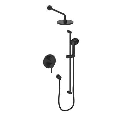 Vogt TM.OR.210.210.MB- Worgl Trim for 2-Way Pressure Balanced Set - Rainhead and Handheld Matte Black