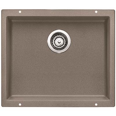 Blanco 401181- PRECIS U 1 Undermount Kitchen Sink, SILGRANIT®, Truffle | FaucetExpress.ca