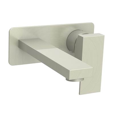 Vogt TM.KG.1410.BN- Kapfenberg Trim for Wall Mount Lavatory Faucet with Plate Brushed Nickel