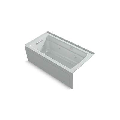 Kohler 1122-XGHLA-95- Archer® 60'' x 32'' integral apron whirlpool + Heated BubbleMassage air bath with left-hand drain | FaucetExpress.ca