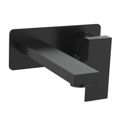Vogt BF.KG.1410.MB- Kapfenberg Wall Mount Lavatory Faucet with Plate Matte Black