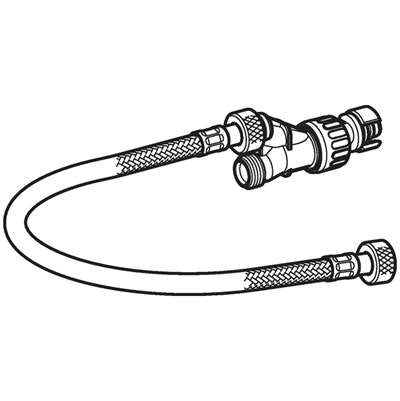 Geberit 242.824.00.1- Reinforced braided hose for hydraulic servo lifter, for Geberit Sigma concealed cistern 12 cm | FaucetExpress.ca