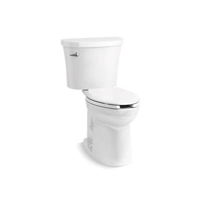Kohler 25077-T-0- Kingston Comfort Height® Two-piece elongated 1.28 gpf chair height toilet with tank cover locks | FaucetExpress.ca