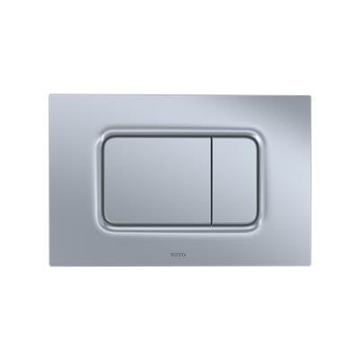Toto YT920#MS- Basic Square Push Plate - Matt E Silver | FaucetExpress.ca