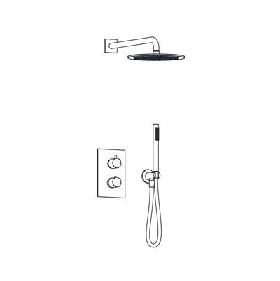 Aqualem TSKT2102-RGD- 2-Way Thermostatic Shower Kit Trim Set (Rough-In Valve Req.: HW3200.RI) - FaucetExpress.ca