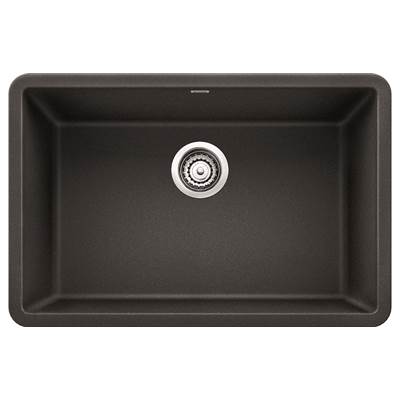 Blanco 401888- PRECIS U Single 27 Undermount Sink, SILGRANIT®, Anthracite | FaucetExpress.ca