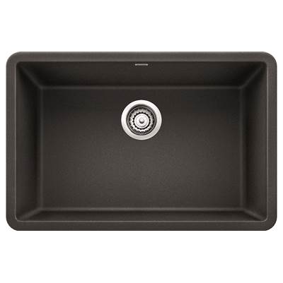 Blanco 401888- PRECIS U Single 27 Undermount Sink, SILGRANIT®, Anthracite | FaucetExpress.ca